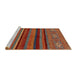 Sideview of Machine Washable Abstract Gold Brown Rug, wshabs2861