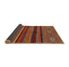 Sideview of Abstract Gold Brown Modern Rug, abs2861