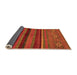 Sideview of Abstract Orange Modern Rug, abs2861org