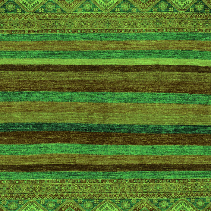 Machine Washable Abstract Green Modern Area Rugs, wshabs2861grn