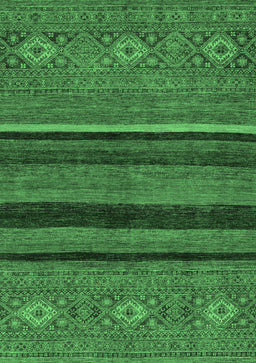 Abstract Emerald Green Modern Rug, abs2861emgrn