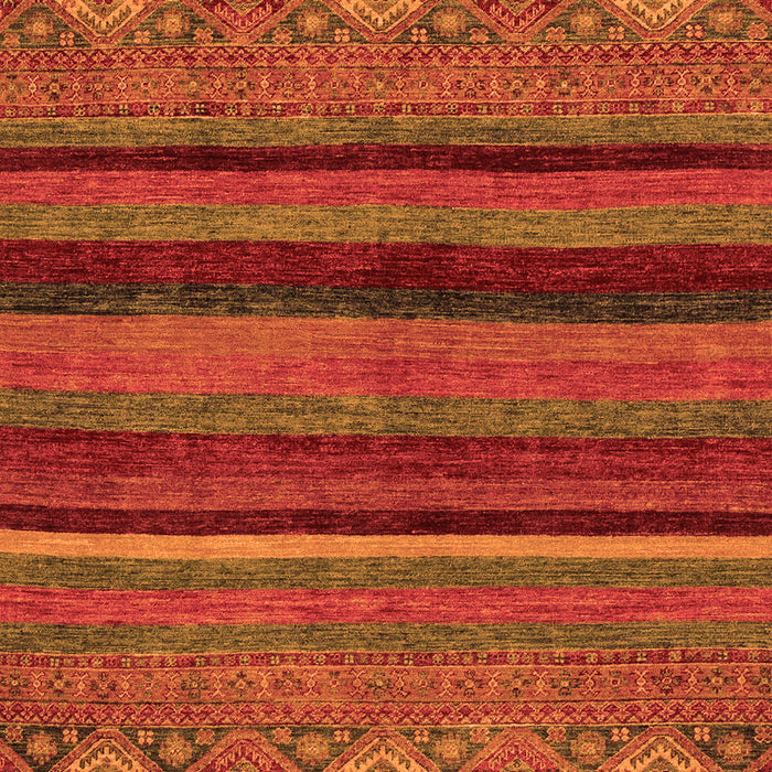 Machine Washable Abstract Orange Modern Area Rugs, wshabs2861org