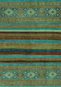 Abstract Turquoise Modern Rug, abs2861turq