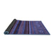 Sideview of Abstract Blue Modern Rug, abs2861blu