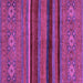 Square Abstract Purple Modern Rug, abs2861pur