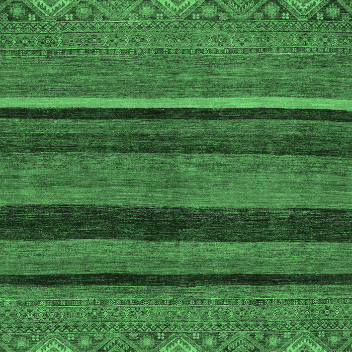 Machine Washable Abstract Emerald Green Modern Area Rugs, wshabs2861emgrn