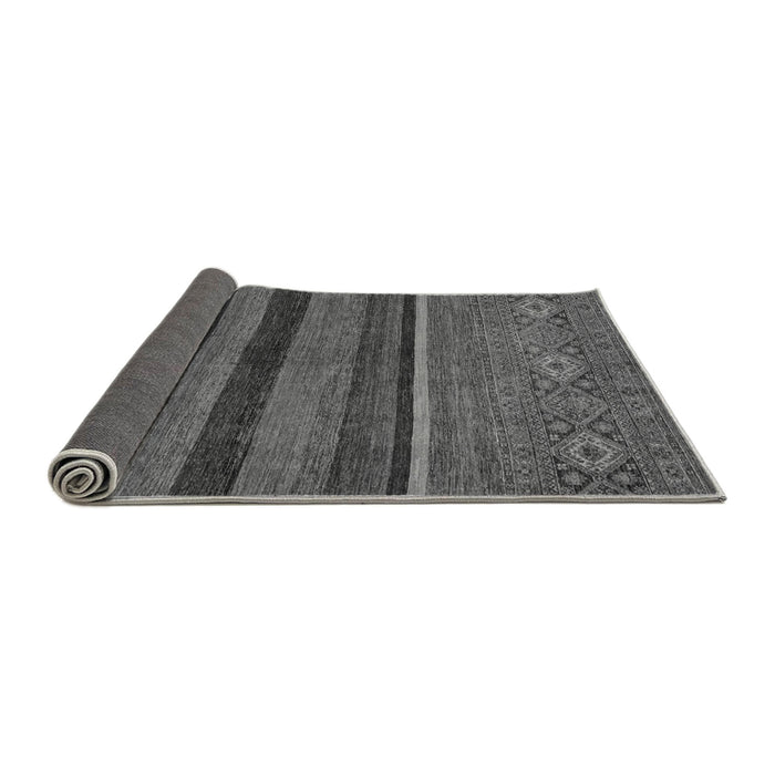Sideview of Abstract Gray Modern Rug, abs2861gry