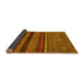 Sideview of Abstract Yellow Modern Rug, abs2861yw