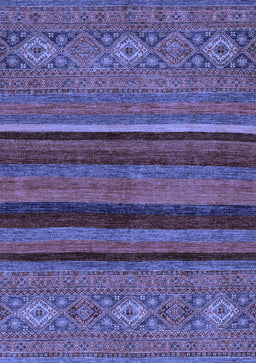 Abstract Blue Modern Rug, abs2861blu