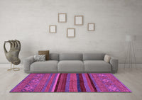 Machine Washable Abstract Purple Modern Rug, wshabs2861pur