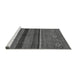 Sideview of Machine Washable Abstract Gray Modern Rug, wshabs2861gry