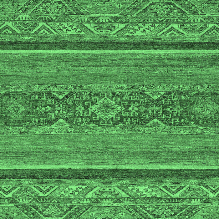 Machine Washable Abstract Emerald Green Modern Area Rugs, wshabs2862emgrn