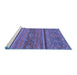 Sideview of Machine Washable Abstract Blue Modern Rug, wshabs2862blu