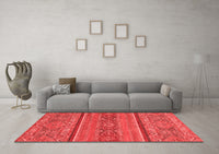 Machine Washable Abstract Red Modern Rug, wshabs2862red