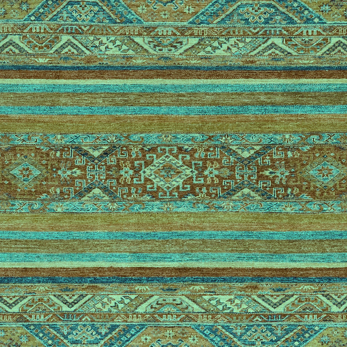 Machine Washable Abstract Turquoise Modern Area Rugs, wshabs2862turq