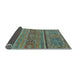 Sideview of Abstract Light Blue Modern Rug, abs2862lblu