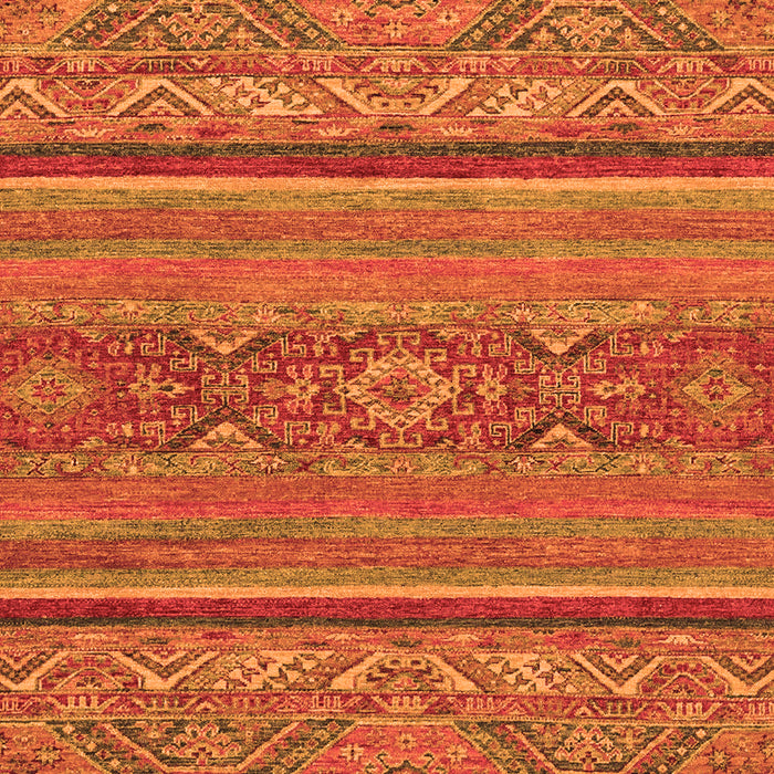 Machine Washable Abstract Orange Modern Area Rugs, wshabs2862org