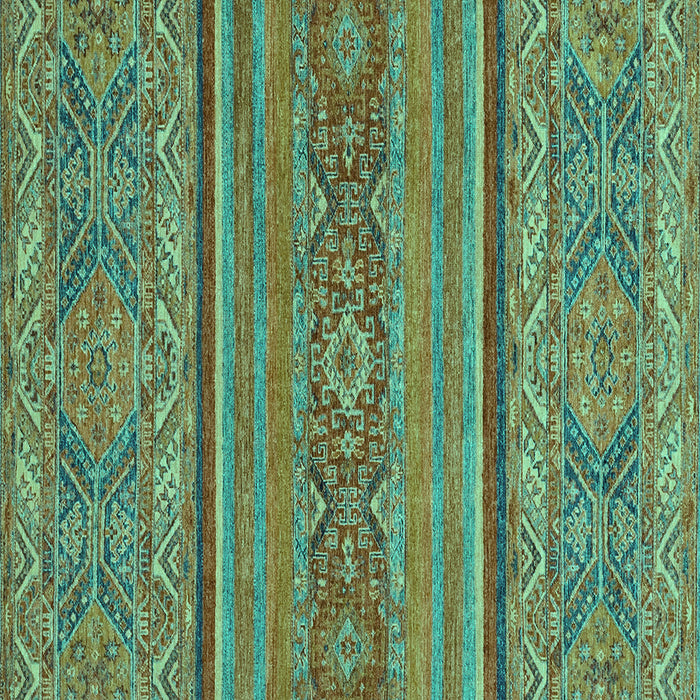 Square Machine Washable Abstract Turquoise Modern Area Rugs, wshabs2862turq
