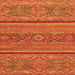 Square Machine Washable Abstract Orange Modern Area Rugs, wshabs2862org