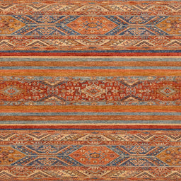 Square Abstract Red Modern Rug, abs2862
