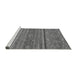 Sideview of Machine Washable Abstract Gray Modern Rug, wshabs2862gry