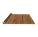 Sideview of Abstract Brown Modern Rug, abs2862brn