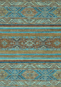 Abstract Light Blue Modern Rug, abs2862lblu