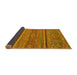 Sideview of Abstract Yellow Modern Rug, abs2862yw