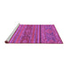 Sideview of Machine Washable Abstract Purple Modern Area Rugs, wshabs2862pur