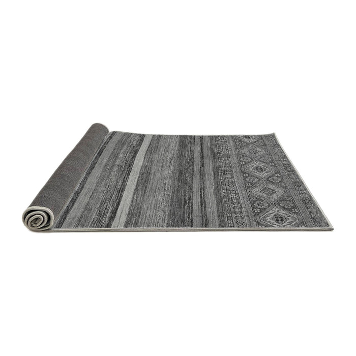 Sideview of Abstract Gray Modern Rug, abs2863gry