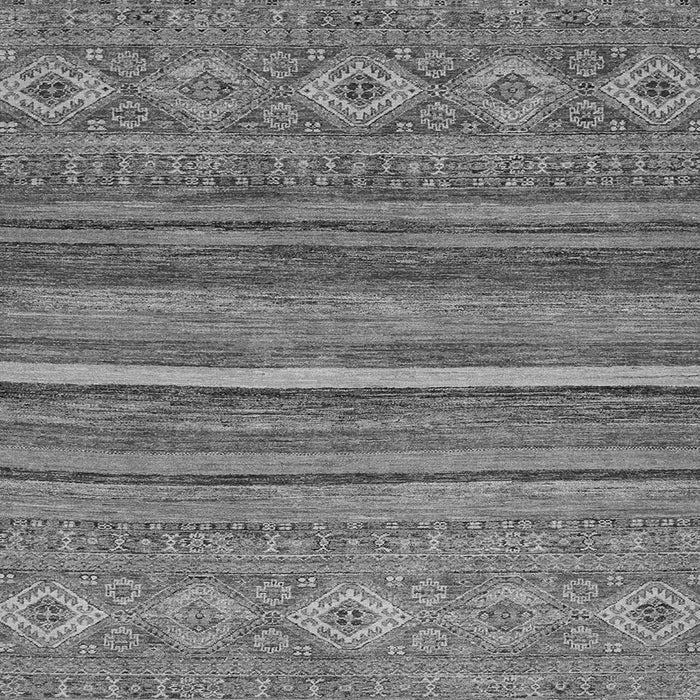 Square Machine Washable Abstract Gray Modern Rug, wshabs2863gry