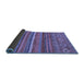 Sideview of Abstract Blue Modern Rug, abs2863blu