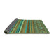 Sideview of Abstract Turquoise Modern Rug, abs2863turq