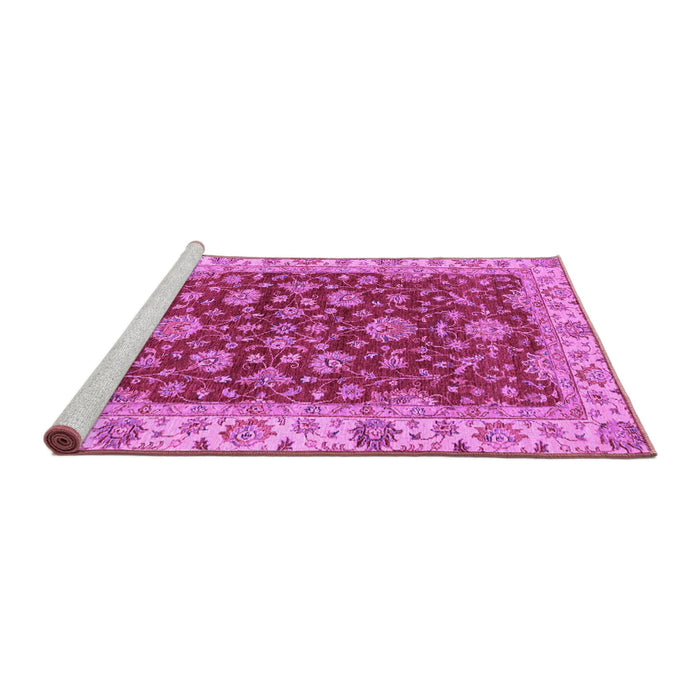 Sideview of Machine Washable Oriental Purple Traditional Area Rugs, wshabs2864pur