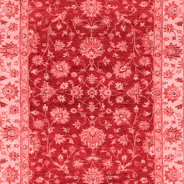 Machine Washable Oriental Red Traditional Rug, wshabs2864red