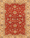 Machine Washable Abstract Orange Rug, wshabs2864