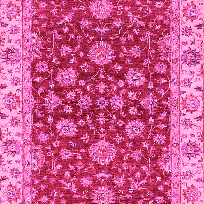 Machine Washable Oriental Pink Traditional Rug, wshabs2864pnk