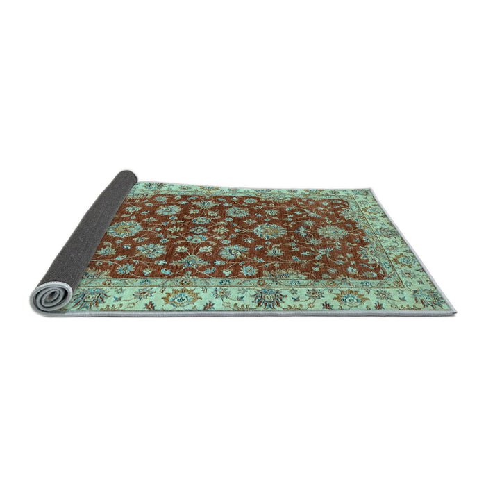 Sideview of Oriental Light Blue Traditional Rug, abs2864lblu