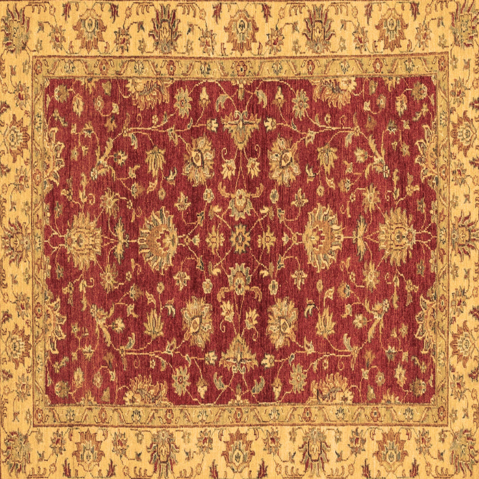 Square Oriental Brown Traditional Rug, abs2864brn