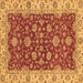 Square Oriental Brown Traditional Rug, abs2864brn