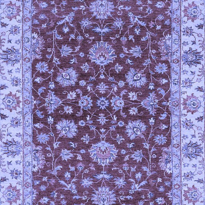 Machine Washable Oriental Blue Traditional Rug, wshabs2864blu