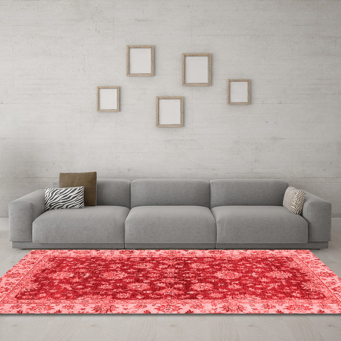 Traditional Red Washable Rugs