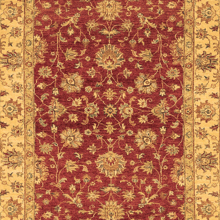 Machine Washable Oriental Brown Traditional Rug, wshabs2864brn