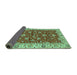 Sideview of Oriental Turquoise Traditional Rug, abs2864turq