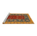 Sideview of Machine Washable Abstract Gold Rug, wshabs2865