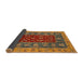 Sideview of Abstract Gold Modern Rug, abs2865