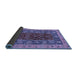 Sideview of Abstract Blue Modern Rug, abs2865blu