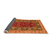 Sideview of Abstract Orange Modern Rug, abs2865org