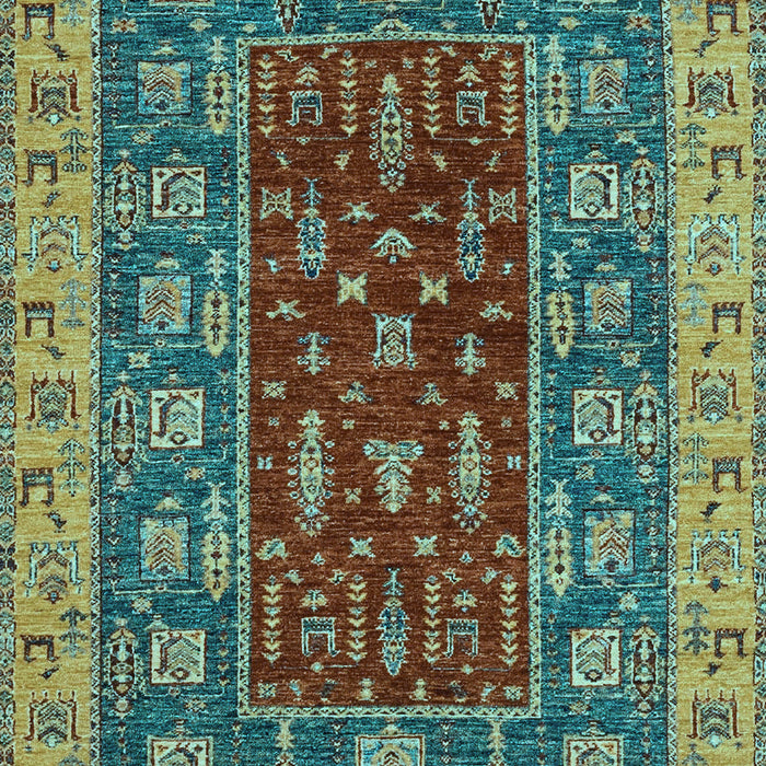 Abstract Light Blue Modern Rug, abs2865lblu