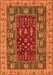 Machine Washable Abstract Orange Modern Area Rugs, wshabs2865org